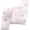 Faixa de cabelo com laço estampado estilo ins coreano de 5cm, acessório de cabelo em tecido texturizado, fita para decoração DIY