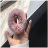 Outono e inverno Novo Anel de Cabelo de Pelúcia Faixa de Cabelo Versão Coreana de Todas as Cores Menina Macia Rabo de Cavalo Duplo Pelúcia Não Machuca o Cabelo Corda