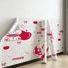 Papel pintado autoadhesivo lindo de dibujos animados, pegatinas de pared impermeables, papel pintado para el hogar, pegatinas decorativas para pared de fondo de habitación infantil, dormitorio