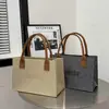 Nueva Bolsa de Libros de Fieltro Engrosado de Tapa Abierta de Gran Capacidad, Ecológica DIY, Adecuada para Uso Doméstico, Se Puede Imprimir con Logo al por Mayor