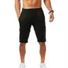 Pantalones Deportivos Casuales para Hombre Shorts de Algodón Lino Verano Venta al por Mayor Multicolor Playa Casual 100% Algodón
