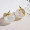 Belleza de Hielo Naranja Grande con Colgante Hecho a Mano DIY Collar Cadena para Teléfono Móvil Joyería para Coche Colgante Pendientes Accesorios Paquete de Materiales
