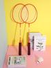 Set de Rackets de Bádminton para Entrenamiento de Estudiantes para Uso en Casa, Set Doble de Rackets de Bádminton para Adultos con Mango de Esponja, Alta Elasticidad y Duradero, Logo Personalizado del Fabricante