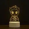Luz de Noche 3D Lámpara de Mesita de Noche USB Adorno Regalo de Cumpleaños Lámpara LED de Ahorro de Energía Compra Grupal Corporativa Regalo Conmemorativo Lujo Ligero