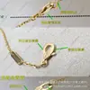 Collar Trébol de Cuatro Hojas de Van Gogh V-Oro Versión de Alta Gama Chapado en Oro de 18 Quilates Pétalos Trébol de Cuatro Hojas Diamante Completo Versátil Diseño Simple Venta Directa del Fabricante