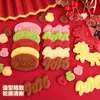 2026 Año del Caballo Feliz Año Nuevo Decoraciones para Pastel Lindo Caballito Bolsita de la Suerte con Forma de Galletas Decoraciones para Hornear Festival de Primavera Nochevieja