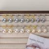 Nuevos Pendientes de Gancho para Oreja de Zapato de Tacón Alto de Plata S925 con Perla de Cristal Colorido Mabe Pendientes de Tuerca de Plata Esterlina Venta al por Mayor de Accesorios para Orejas