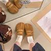 En stock~ Versión de piel de vaca, suela ultrarrápida, cómodos para los pies, zapatillas casuales tipo Birkenstock de cobertura total, perezosos, uso bidireccional para mujer