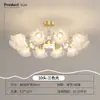 Quarto Transfronteiriço Quarto Creme Sala de Estar Tendência Luxo Leve Luminária Lustre Luz Principal Luminárias Simples Decoração de Iluminação