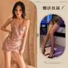 Lencería Sexy para Momentos Privados, Puro Deseo, Reina del Cosplay Noche de Discoteca Vestido Ajustado con Lentejuelas, Cuello en V Profundo, El Atuendo Definitivo para Mujeres Jóvenes