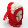 Bufanda cálida de lana para bebé de invierno gorro de una pieza estilo coreano gorro de una pieza de cachorro gorro cálido para bebé