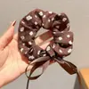 Faixa de Cabelo com Estampa de Leopardo Nova Dongdaemun da Coreia do Sul para Mulheres Corda de Cabelo de Alta Qualidade Elástico para Cabelo Acessórios para Cabelo