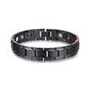 Pulsera de Acero Inoxidable de Borde Biselado Simple y a la Moda de Venta Caliente Transfronteriza Europea y Americana Imán Ión Negativo Fabricante Mayorista de Pulsera de Terapia Magnética
