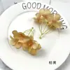 Ramo Artificial de Flores de Begonia de 5 Ramas DIY Ramo Pequeño de Hortensia Flor para Pasador Accesorios de Material Flores Secas Accesorios para Fotografía en Casa