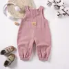 En stock mono para bebé transfronterizo 0-24 meses pana suave tirantes con broches de actividad mono para bebé