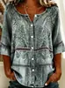 Novo Produto 2026: Camisa Longa Vintage com Renda Vazada e Efeito Amassado, Atacado a Partir de Uma Peça, Site Independente da Amazon Transfronteiriço Temu