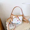 Bolso Bandolera Mini Vintage Transfronterizo de Hombro Alto con Letras, Moda Mini de Viaje de Nicho, Bolso Cruzado de Hombro para Niños