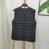 Chaleco Ligero de Plumas para Mujer, Nuevo Estilo Otoño e Invierno, Tallas Grandes, Moda Transfronteriza Versátil Chaleco sin Mangas