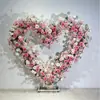 Decoração de Flores em Cascata Adereços de Casamento Salão de Banquetes de Hotel Arco Lunar Floral Borboleta de Ferro Paisagismo Display de Shopping