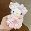 Moda Otoño e Invierno Nuevo Conjunto de Esquí Llavero de Felpa Hello Kitty Bolso Cálido Kt Colgante