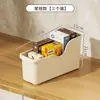 Caja de Almacenamiento para Ollas con Ruedas Organizador de Gabinete de Cocina Caja de Almacenamiento con Ruedas Cesta Deslizable Caja de Almacenamiento Estante