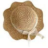 Sombrero de bebé estilo coreano, sombrero de paja para primavera y verano para niños, sombrero parasol para bebés, sombrero protector solar para niñas, sombrero de playa para la playa, nuevo estilo