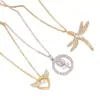 Collar Colgante de Moda Transfronterizo Aliexpress Lujo Ligero con Circonita para Mujer, Cadena para Clavícula de Gama Alta de Nicho Completamente Diamantada, Venta al por Mayor desde el Fabricante