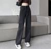 Calça Flare Cross-border Cinza Micro-lar Feminina Nova Estilo Americano Spice Girls Cintura Alta Modeladora Longa Alta Primavera