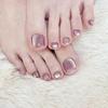 Adesivo para unha do pé Flash Olho de Gato Cristal wear unha unha peça de unha unhas prontas unha branca beleza de unha atacado