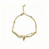 Pulsera de Plata de Ley S925 Yinchen con Circonita de Bambú de Doble Capa, Nuevo Estilo Chino, Pulsera Apilable de Hoja de Bambú, Venta al por Mayor desde el Fabricante