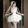 Comercio Exterior Europeo y Americano Vestido de Novia Ligero de Satén Estilo Francés Modelo Nuevo Otoño 2026 Vestido Voluminoso de Princesa para Ceremonia de Adultos Suministro Transfronterizo