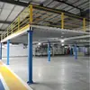 Estantería de plataforma alta desmontable de alta resistencia para construir una plataforma de dos pisos con vigas I de acero en un almacén o taller interior