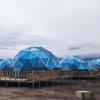 Tienda de Cielo Estrellado de Cristal, Hotel Circular de Cristal, Altura Campamento al Aire Libre, Construcción de Casa de Familia, Cristal Esférico