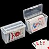 Caja de Almacenamiento para Póker, Caja para Cartas de Juego, Caja para Almacenamiento de Cartas, Tarjeta de Identificación, Almacenamiento y Organización de Tarjetas de Presentación, Caja de Plástico Transparente