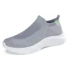 Zapatos calcetín casuales deportivos de talla grande, ultra ligeros, suela suave, sensación de pisar palomitas de maíz para hombre, absorción de impactos, sin cordones, slip-on de un solo paso, transpirables