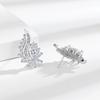 Aretes Transfronterizos Nuevos de Diamantes Completos para Mujer Imitación Plata Esterlina S925 Edición Seiko Magníficos para Cena Joyería de Oreja Europea y Americana de Alta Gama