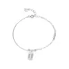 Pulseira de Ábaco Vintage em Prata Esterlina 925 Pulseira de Alto Padrão Corrente de Fio Corrente de Mão Joias de Mão Acessórios de Prata Joias Femininas