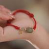 Pulseira de jade Hetian natural água ensolarada com zodíaco Dragão água ensolarada nova pulseira feminina estilo chinês antigo presente