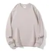 023Y1 Sudadera Personalizada de Fábrica de Peso Pesado 600g con Forro de Polar Cuello Redondo Camiseta Cultural con Logo Impreso y Bordado Ropa de Trabajo