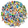 Amazon 56 Adesivos Coloridos de Pássaros Graffiti, Autoadesivos, Sem Rastreamento, Adesivos Decorativos Artesanais, Em Estoque para Atacado