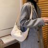 Bolso de Hombro Acolchado Personalizado de Nuevo Estilo para Niñas, Bolso Cruzado de Tela de Algodón Moderno y Sencillo, Bolso Líquido Coreano de Moda