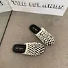 Impresionantes Sandalias Planas Tejidas para Mujer, Calzado de Verano para Exteriores, Nuevo Estilo 2026, Zapatos de Malla Súper Calientes, Mocasines de Punta Cerrada