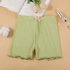 Pantalones de seguridad de verano para niñas, leggings antiluz para niños, pantalones de tres piezas de modal con orejas de mariposa, pantalones cortos para bebé