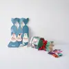 Tema Navideño Caja de Dulces Creativa Forma Linda Decoración con Cinta Empaque de Dulces Navideños Regalo Festivo