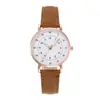 Relógio Explosivo Transfronteiriço Moda Feminina Simples Ponteiro Redondo Alto Padrão Versátil Relógio de Moda Estudante Pulso de Quartzo