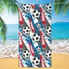 Toalha de Praia Modelo Novo 2026 da Copa do Mundo de Futebol dos Estados Unidos, Canadá e México, Toalha de Banho de Praia de Microfibra, Toalha Estampada de Secagem Rápida