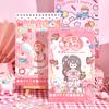 Libro de Pegatinas de Bobina Lianyu-Taller Dulce Fiesta de Fresas Divertido Dibujo Animado Material de Bloc de Notas Pegatinas Decorativas