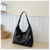 Comércio Exterior Cor Pura 2025 Nova Bolsa Tote Design de Grande Capacidade Bolsa de Axila Tendência Casual Roupas de Trabalho Bolsa de Ombro