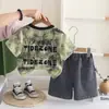 Ropa para Niños Doudou de Comercio Exterior 2026 Verano Nuevo Estilo 0-4 Años Conjunto Casual de Dos Piezas Elegante Tie-Dye de Manga Corta para Niños