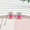 Accesorios de Resina DIY Animales de Dibujos Animados Dinosaurios Osos Materiales para Joyería Colgante para Llavero Funda de Teléfono Móvil Parche Decorativo